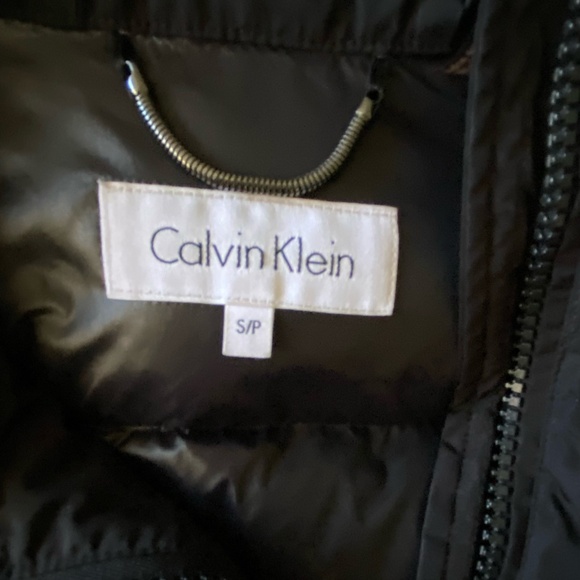 Calvin Klein Womens Black Downfill Puffy Hooded Winter Coat. Sz S - Picture 10 of 16